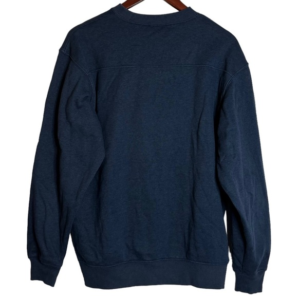 Columbia Hart Mountain II 2 Crew Neck Ribbed Cuffs and Waistband Heather Navy M - Picture 4 of 16
